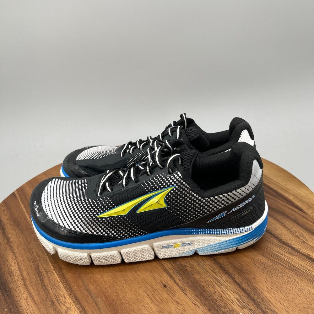 Altra Torin 2.5 Shoes Mens Size 8.5 Black White Blue Running Comfort Walking Gym - Picture 3 of 9